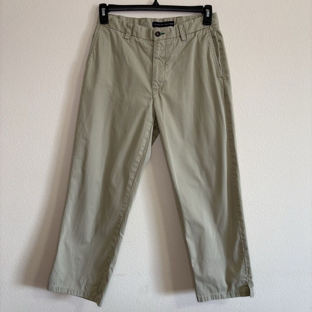 Tommy Hilfiger Men’s Beige Chino Pants Cotton Y2K-era 30x25